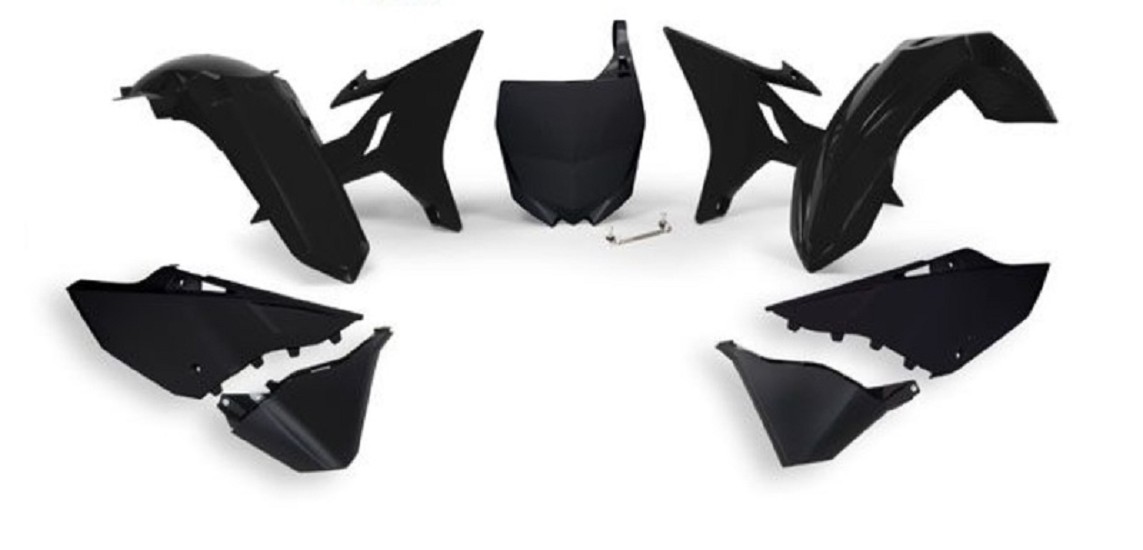 RACETECH Kunststoff Kit passend für Yamaha YZ125/250 Schwarz RACETECH Kunststoff Kit passend für Yamaha YZ125/250 Schwarz