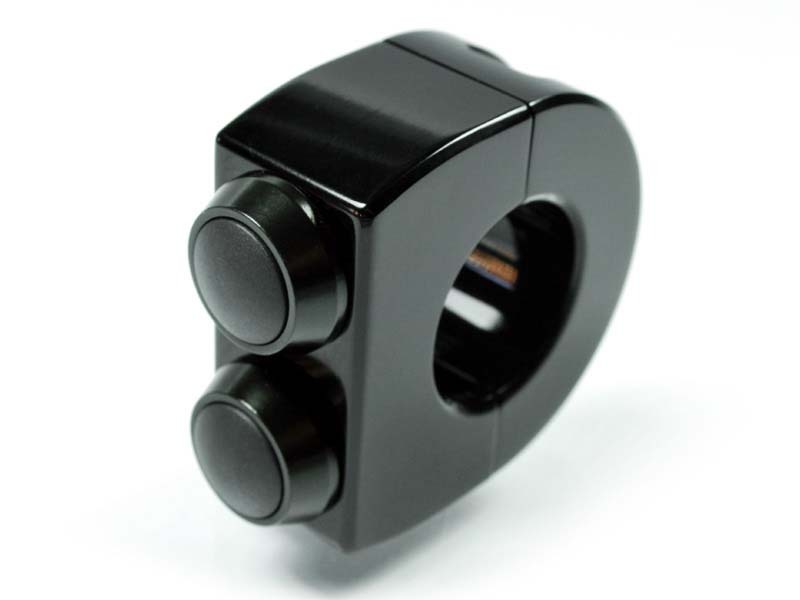 motogadget mo.Switch 2 Taster Armatur 22mm, schwarz motogadget mo.Switch 2 Taster Armatur 22mm, schwarz