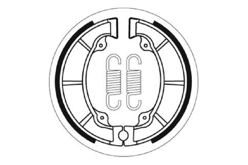Bremsbacke SBS 2040 Maße: 140 x 28