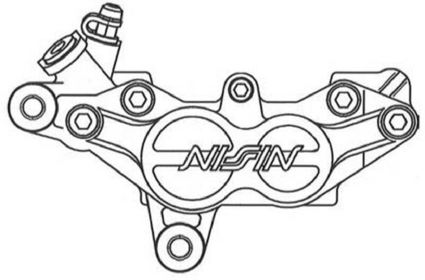 NISSIN 4-Kolben-Bremssattel rechts - Axial