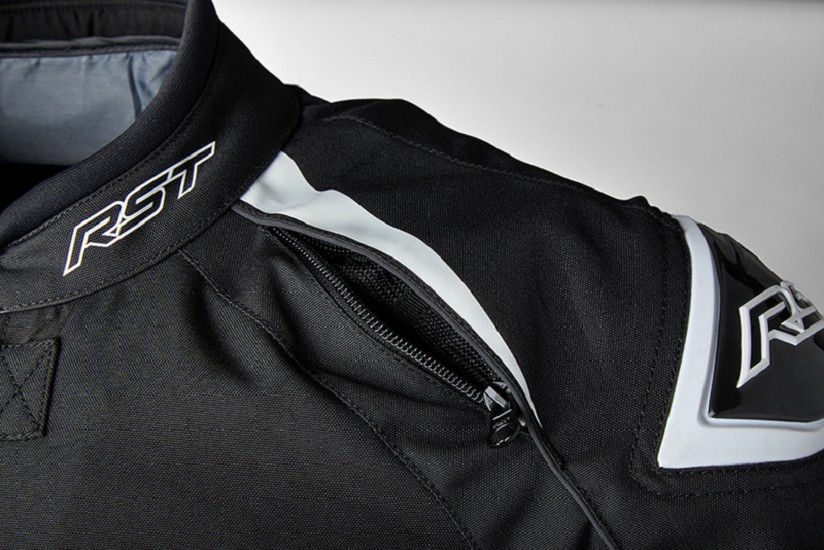 RST TracTech Evo 5 CE Textil-Jacke - Schwarz/Weiß/Schwarz