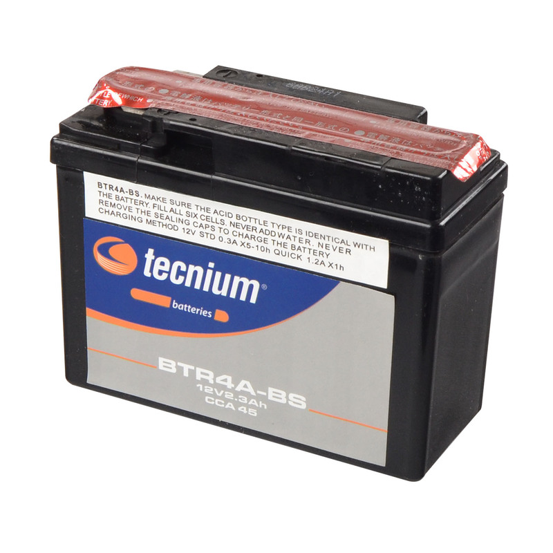 TECNIUM Wartungsfreie Batterie mit Säurepack - BTR4A-BS