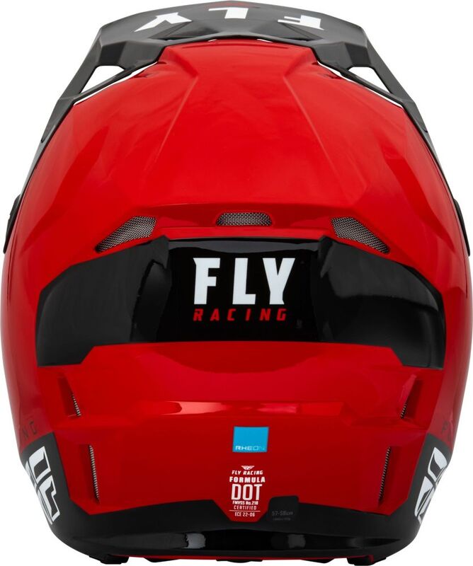 FLY RACING Formula CP Slant Helmet Red/Black/White LG