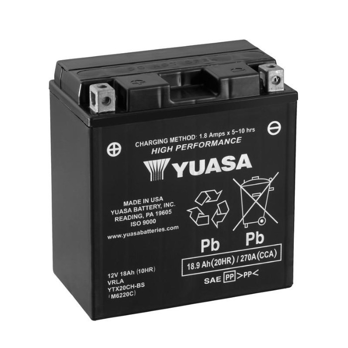 Batterie YUASA YTX20CH-BS 18 AH MF Batterie YUASA YTX20CH-BS 18 AH MF
