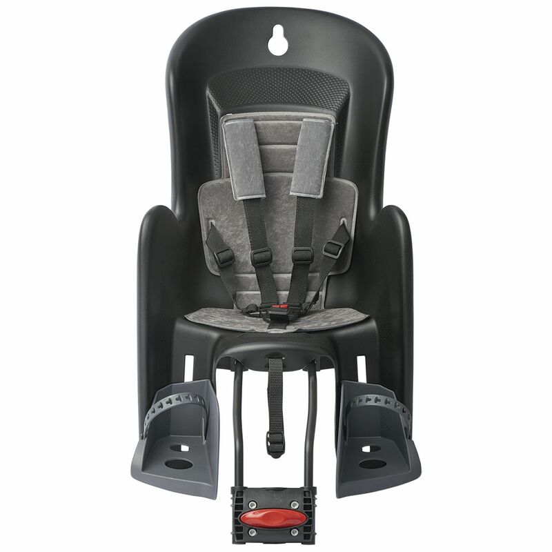 POLISPORT Bilby Maxi FF Rear Child Bike Seat Frame Mounting - Black/Dark Grey