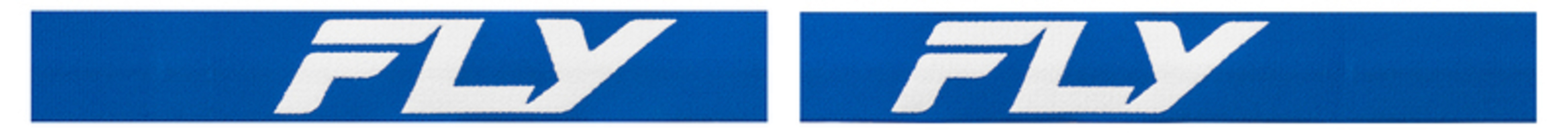 FLY RACING Focus Brille Blau/Weiß - Transparente Linse