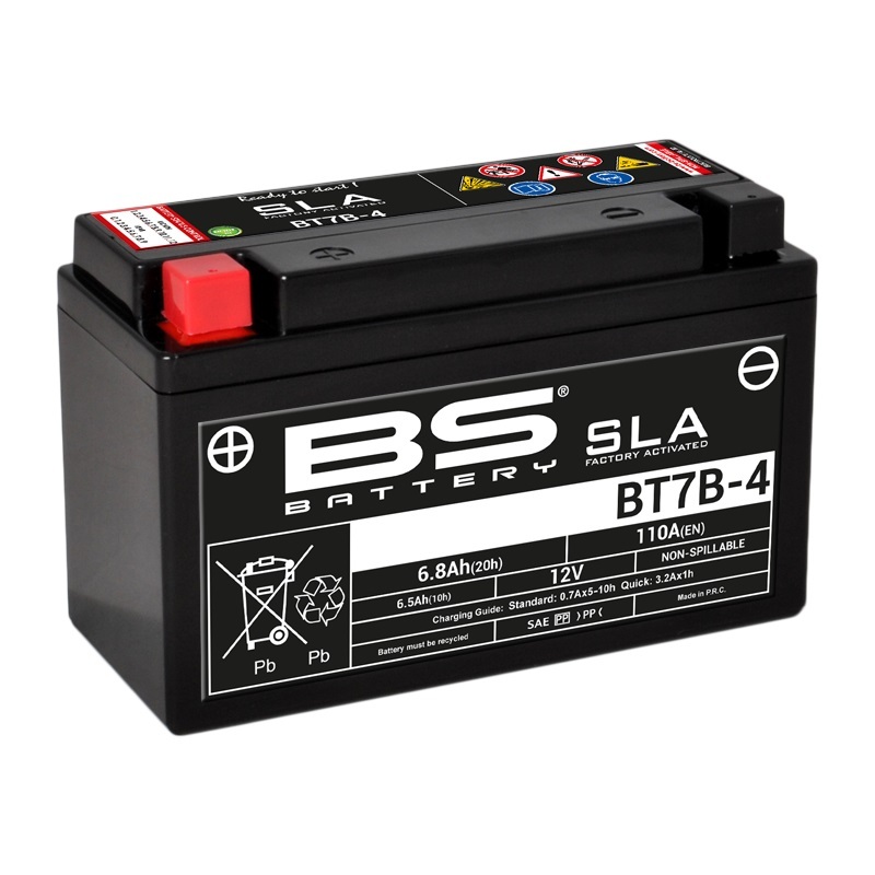 BS BATTERY SLA Wartungsfreie Batterie Werkseitig aktiviert - BT7B-4 BS BATTERY SLA Wartungsfreie Batterie Werkseitig aktiviert - BT7B-4