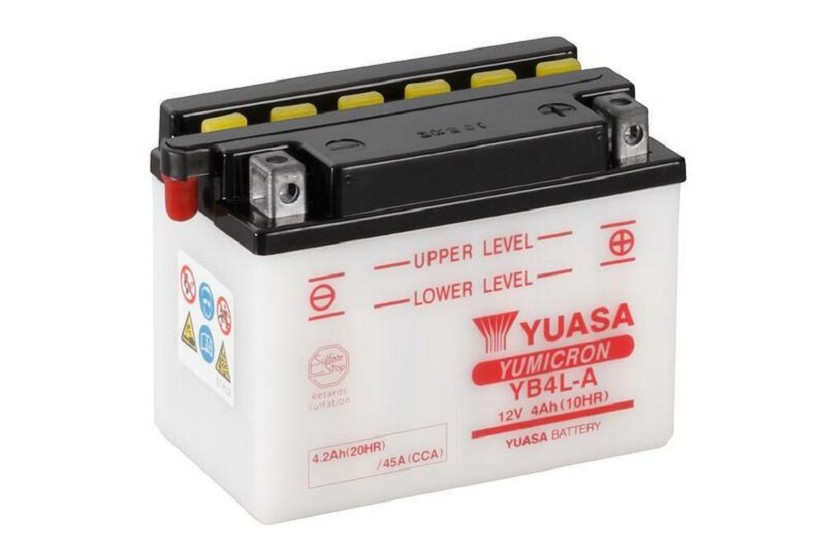 YUASA Blei/Säure Batterie ohne Säurepack - YB4L-A YUASA Blei/Säure Batterie ohne Säurepack - YB4L-A