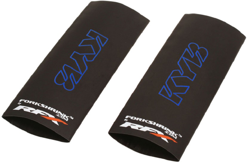RFX Race Series Gabelschrumpfschlauch - Schutz mit KYB Logo - Blau
