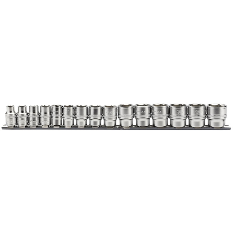 DRAPER Satz 3/8 Stecknüsse 8 bis 22 mm 15-teilig DRAPER Satz 3/8 Stecknüsse 8 bis 22 mm 15-teilig