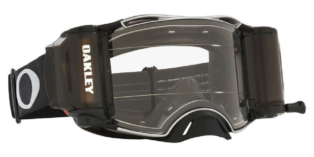 OAKLEY Airbrake MX Goggle - Tuff Blocks Black Gunmetal Race-Ready Roll-Off Clear Lens