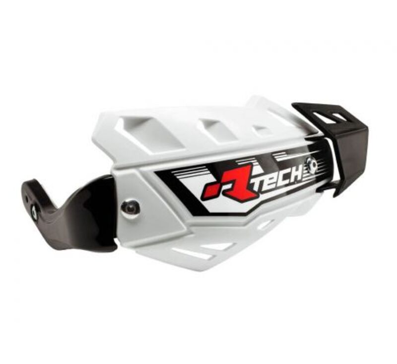 RACETECH FLX Quad Handschützer Weiß mit Befestigungskit RACETECH FLX Quad Handschützer Weiß mit Befestigungskit