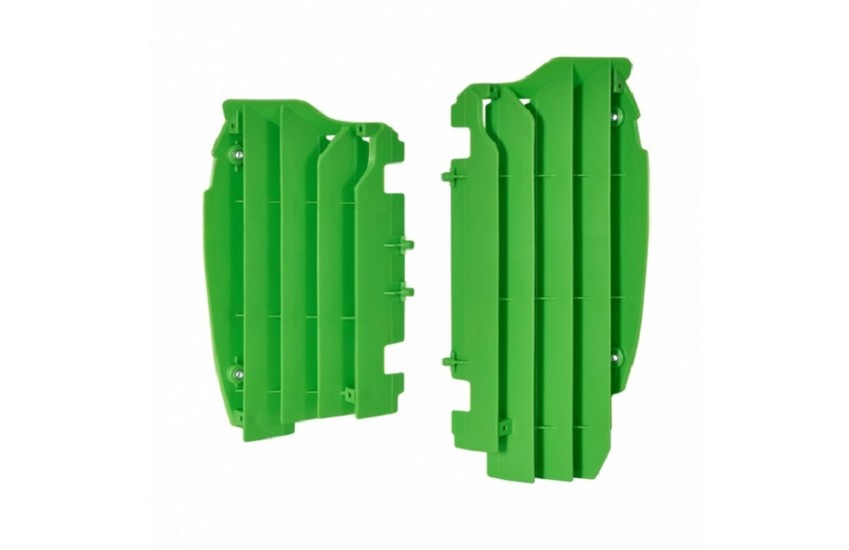 Kühlerabdeckung POLISPORT grün passend für Kawasaki KX450F