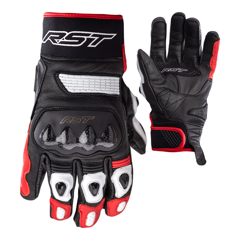 RST Freestyle II Handschuhe Leder Rot Größe M
