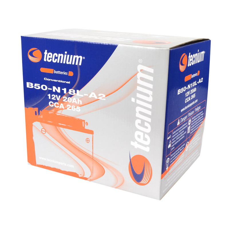 TECNIUM Blei/Säure Batterie mit Säurepack - B50-N18L-A2 TECNIUM Blei/Säure Batterie mit Säurepack - B50-N18L-A2