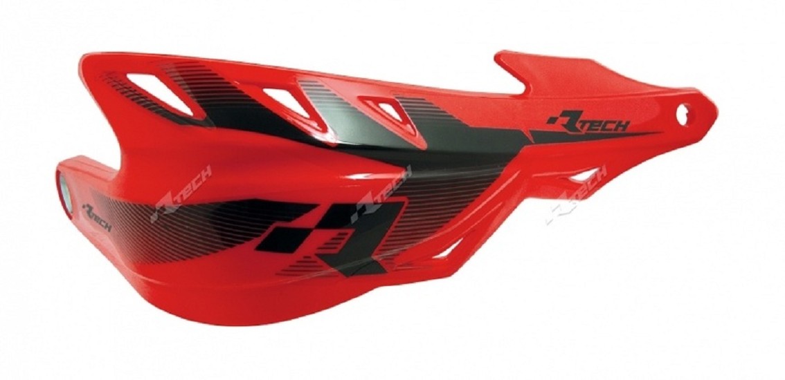 Durchgehende Handprotektoren Raptor Racetech rot Lenker Ø22 und Ø28 Durchgehende Handprotektoren Raptor Racetech rot Lenker Ø22 und Ø28