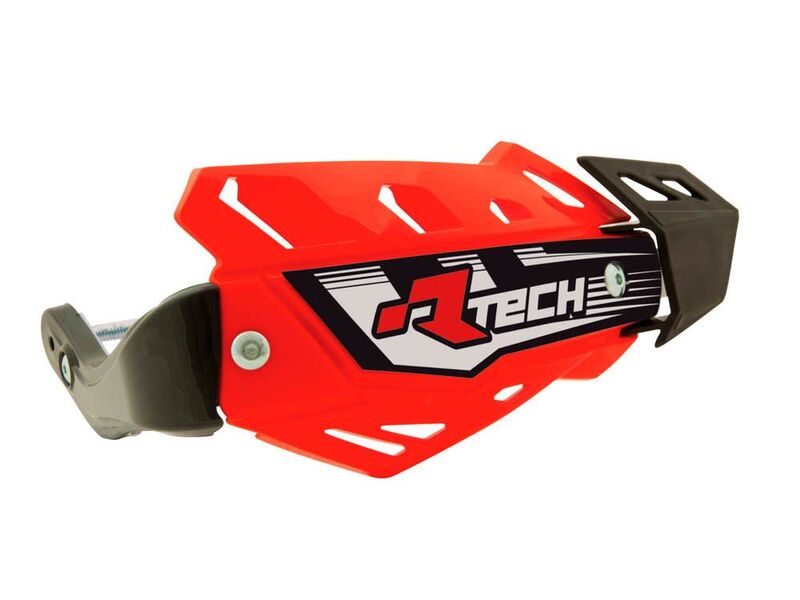 RACETECH FLX Quad Handschützer Rot mit Befestigungskit RACETECH FLX Quad Handschützer Rot mit Befestigungskit