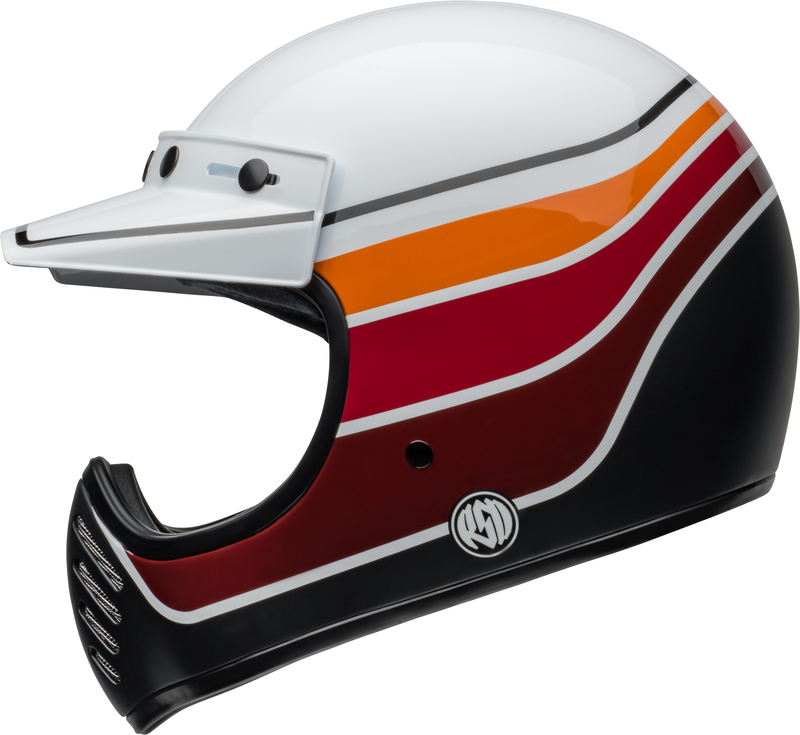 BELL Moto-3 Helm - RSD Saddleback Satin/Gloss White/Black
