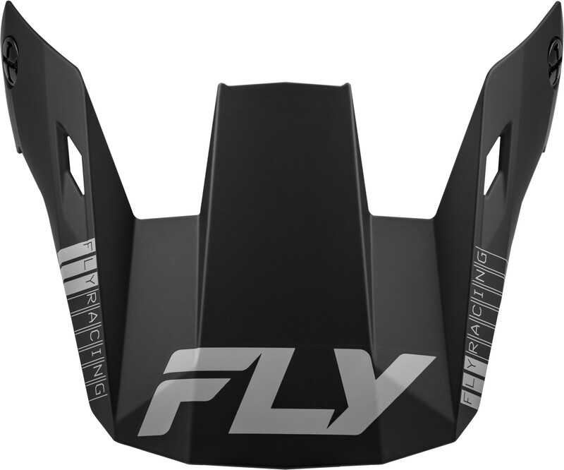 FLY RACING Rayce Fahrradhelmschirm - Mattschwarz