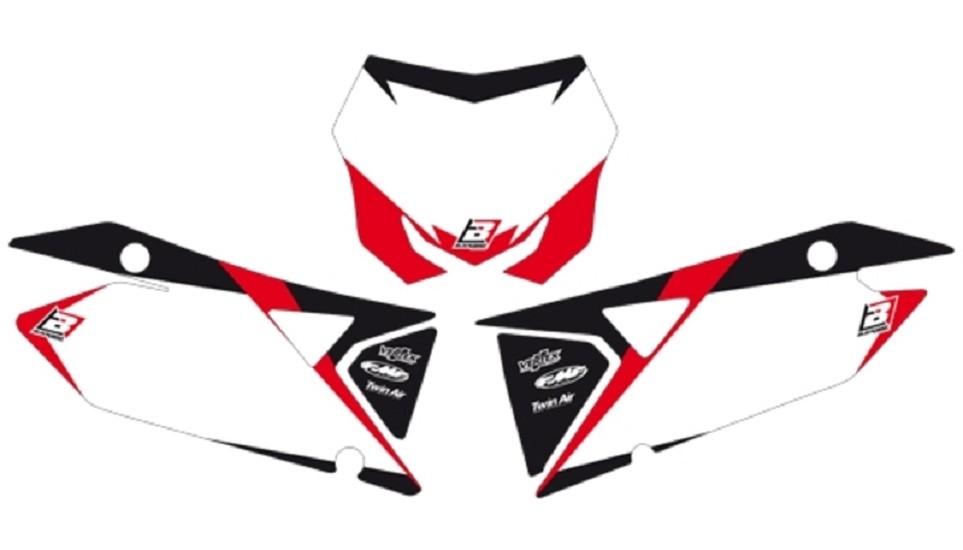 BLACKBIRD Graphic Startnummern-Untergründe weiss passend für Suzuki RM-Z450 BLACKBIRD Graphic Startnummern-Untergründe weiss passend für Suzuki RM-Z450