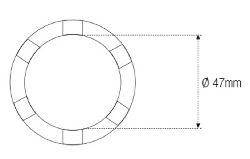 JMP Nutmuttern-Stecknuss Ø 47 mm 3/8