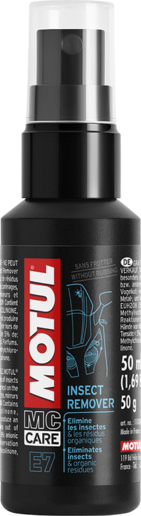 MOTUL E7 Insect Remover Insektenentferner - 24x50ml MOTUL E7 Insect Remover Insektenentferner - 24x50ml