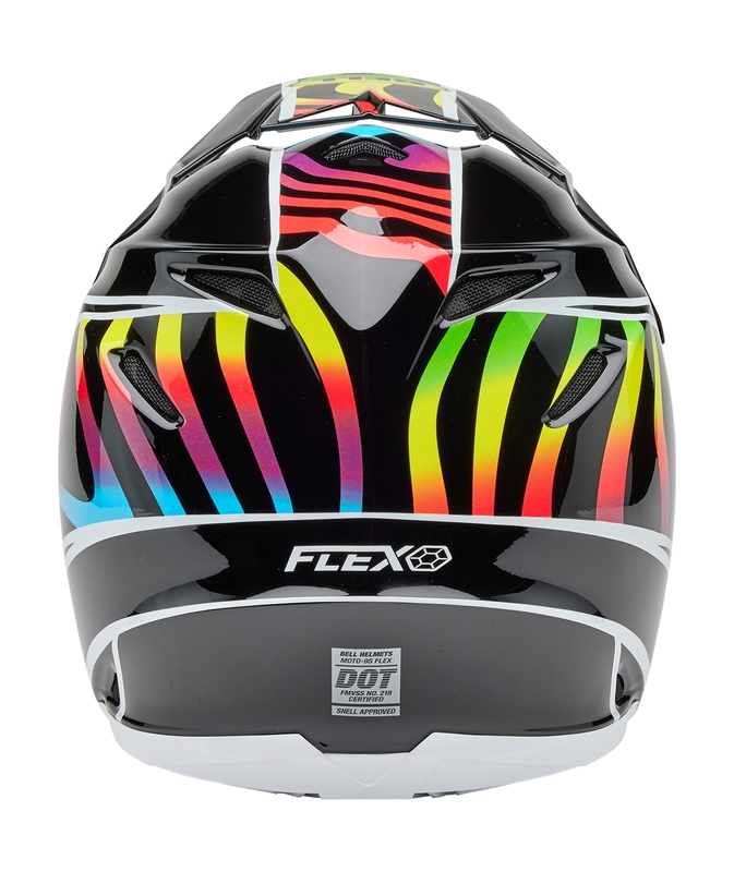 BELL Moto-9S Flex Helm - Drift Gloss Black Multi