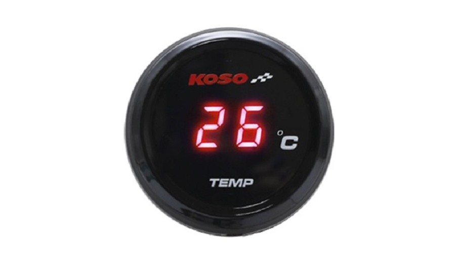 KOSO i-GEAR Wassertemperaturanzeige rot