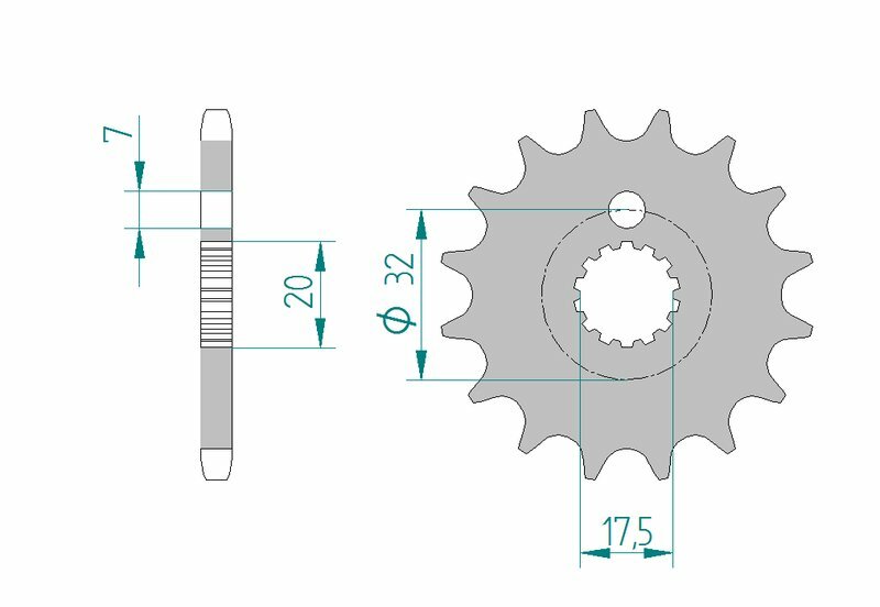 AFAM Standard Stahlritzel vorne 85200 - 428