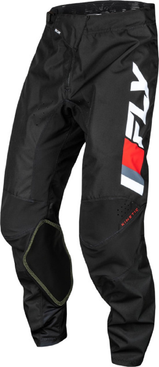 FLY RACING Kinetic Prix Jugend-Hose - Rot/Grau/Weiß