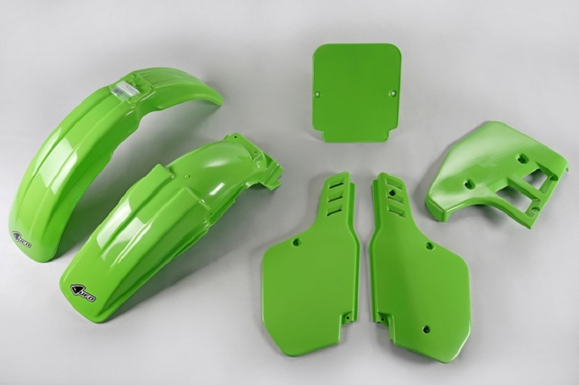UFO Plastik Kit Grün - passend für Kawasaki KX125