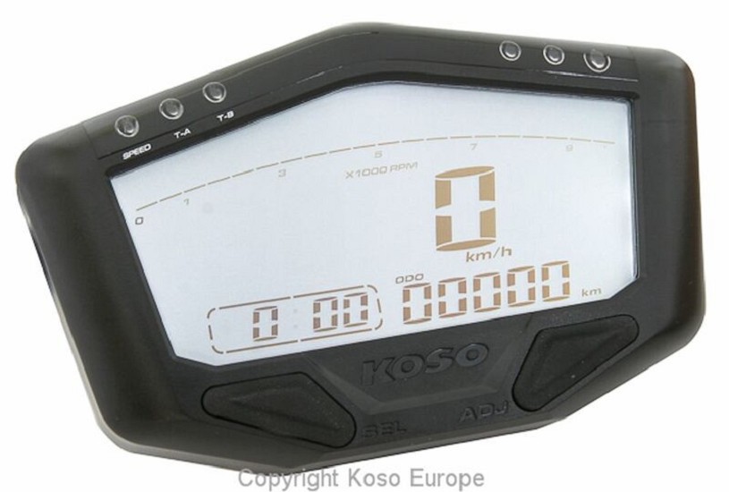 KOSO Digitaler Multifunktions-TachoDB02R universal
