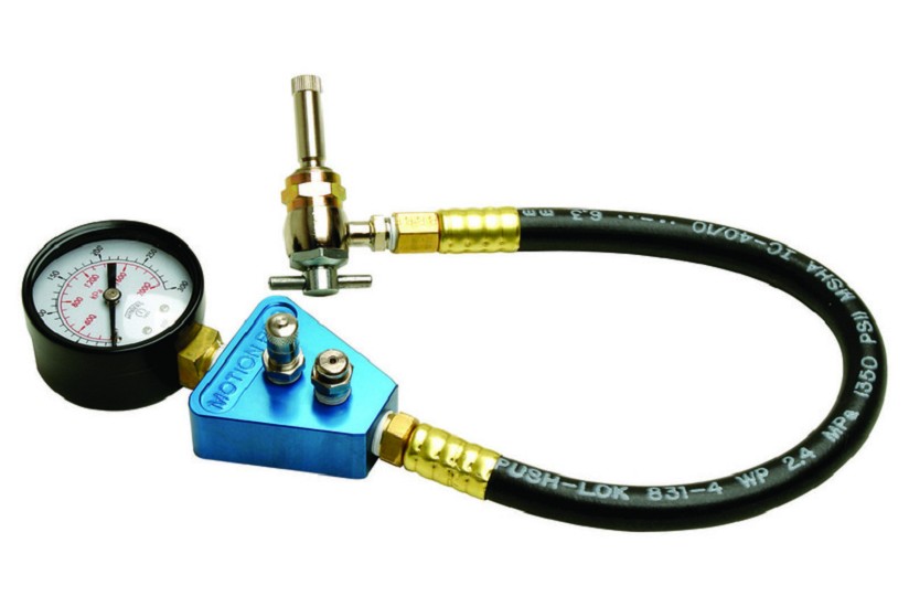 MOTION PRO Manometer für Kontrolle und Nachpumpen Stoßdämpfer hinten