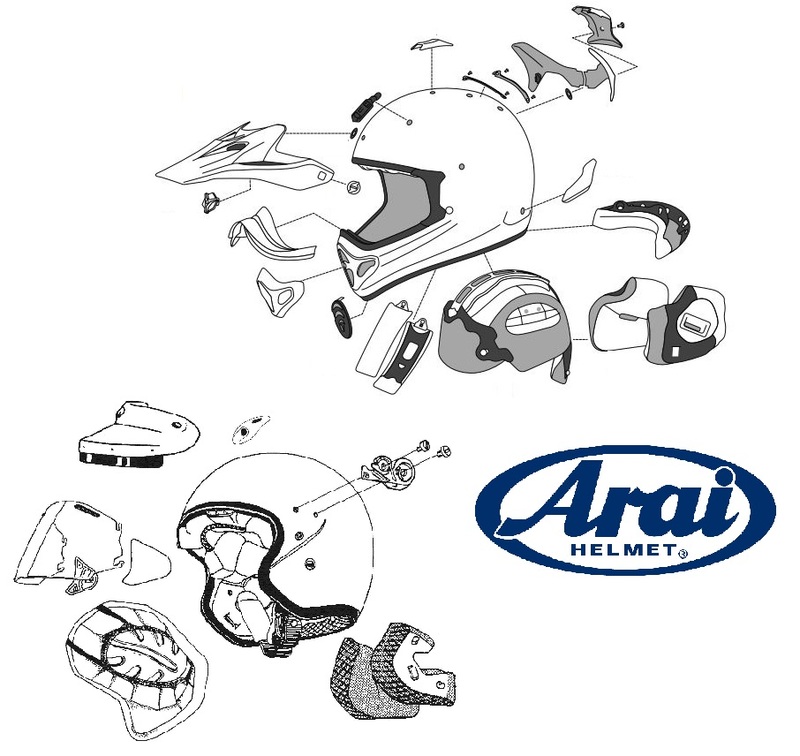 ARAI QV Front Duct Set Tinted