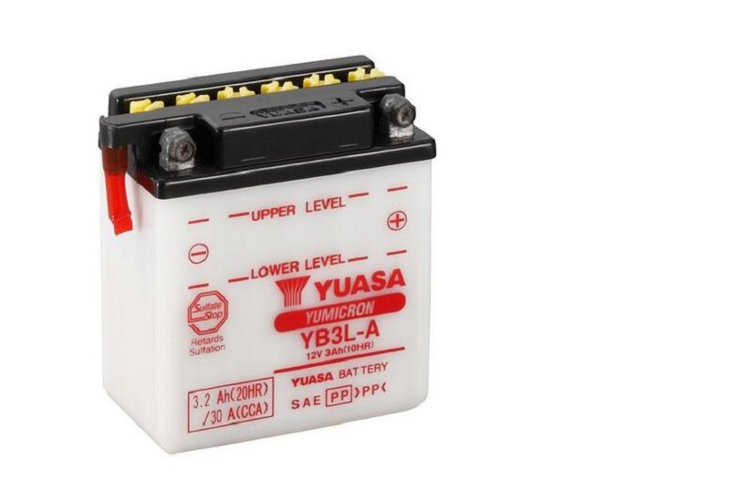 YUASA Blei/Säure Batterie ohne Säurepack - YB3L-A YUASA Blei/Säure Batterie ohne Säurepack - YB3L-A