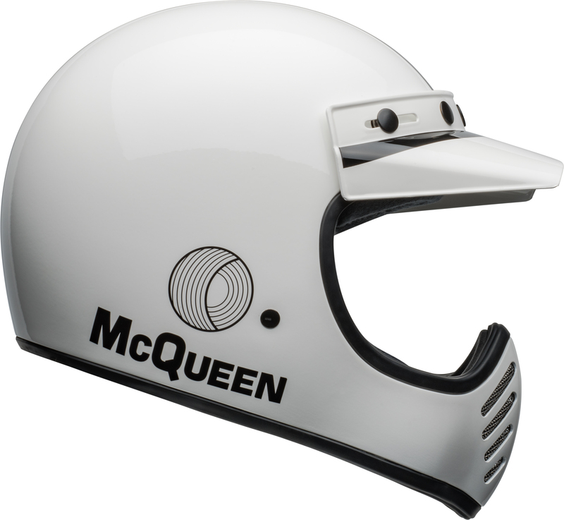 BELL Moto-3 Helm - Steve McQueen Gloss White/Black BELL Moto-3 Helm - Steve McQueen Gloss White/Black