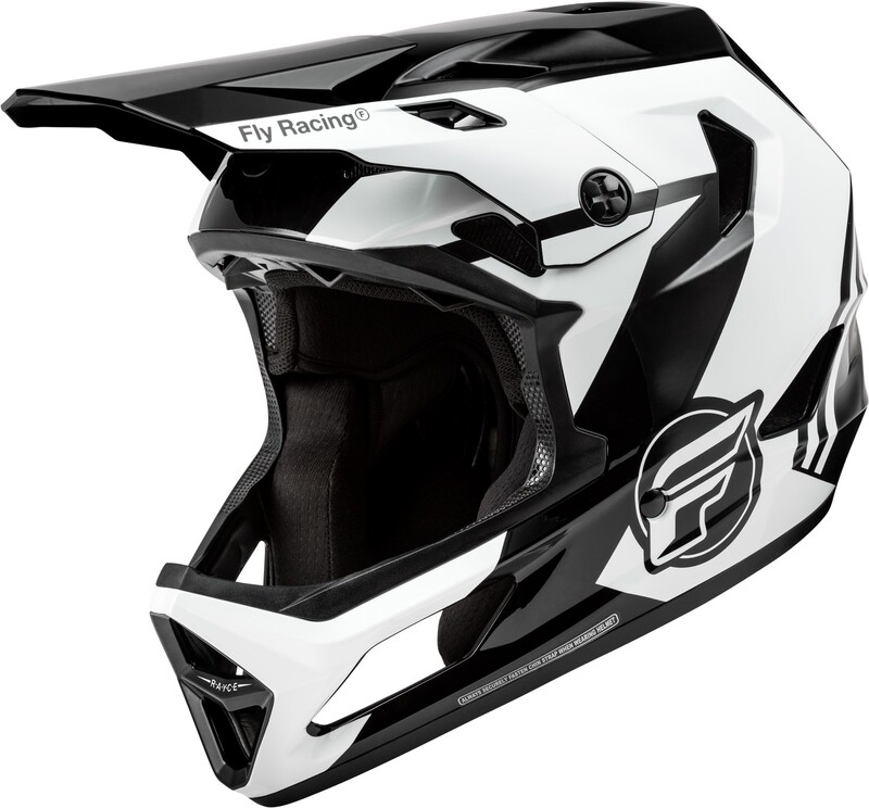 FLY RACING Rayce Jugend Fahrrad Helm - Schwarz/Weiß/Grau FLY RACING Rayce Fahrrad Helm - Schwarz/Weiß/Grau