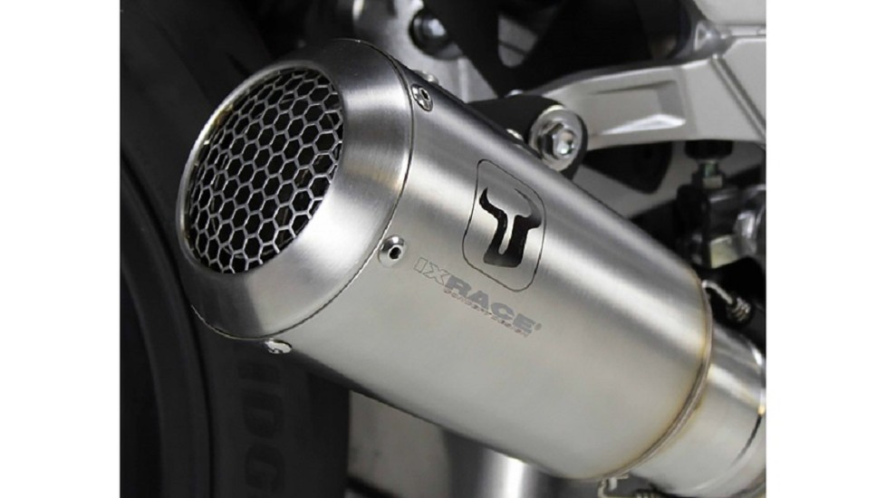 IXRACE MK2 Edelstahl Endtopf passend für Suzuki GSX-S 1000 /GT 21-22, KATANA 1000 22, EURO 5, silber IXRace MK2 Endschalldämpfer, passend für KTM 990 Duke (passend für KTM R2 DK) 24-, E-geprüft