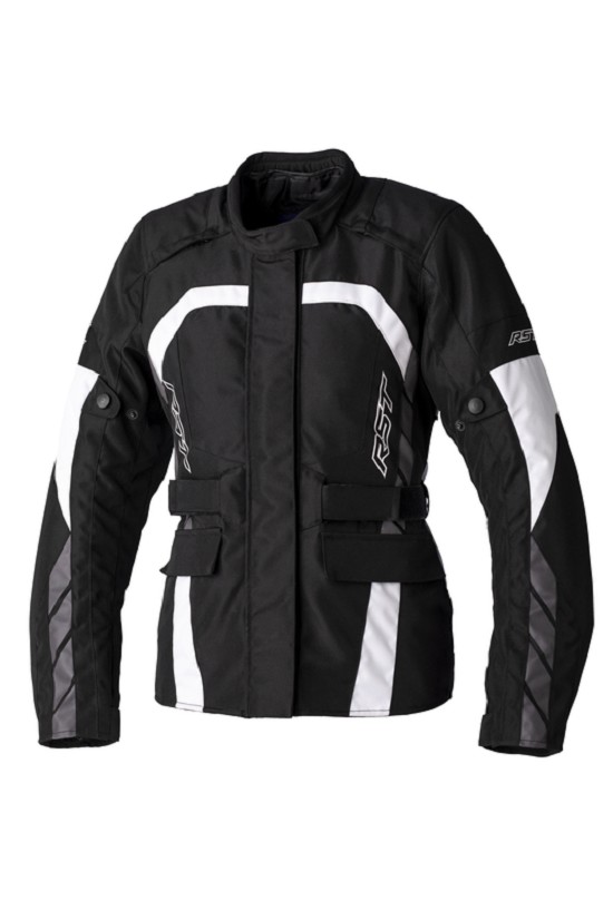 RST Damen Alpha 5 CE Textil-Jacke - Schwarz/Weiß Größe XS