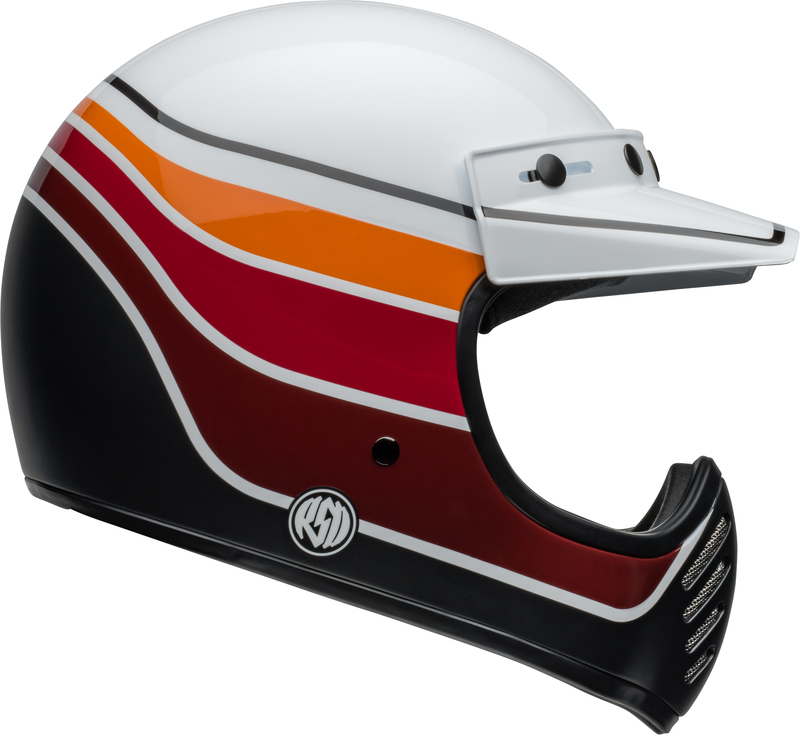 BELL Moto-3 Helm - RSD Saddleback Satin/Gloss White/Black