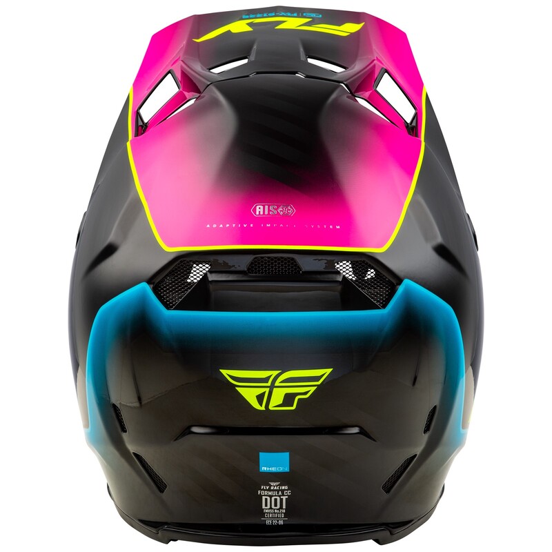 FLY RACING Formula CC L.E. Underglow Helm - Grau/Pink/Blau