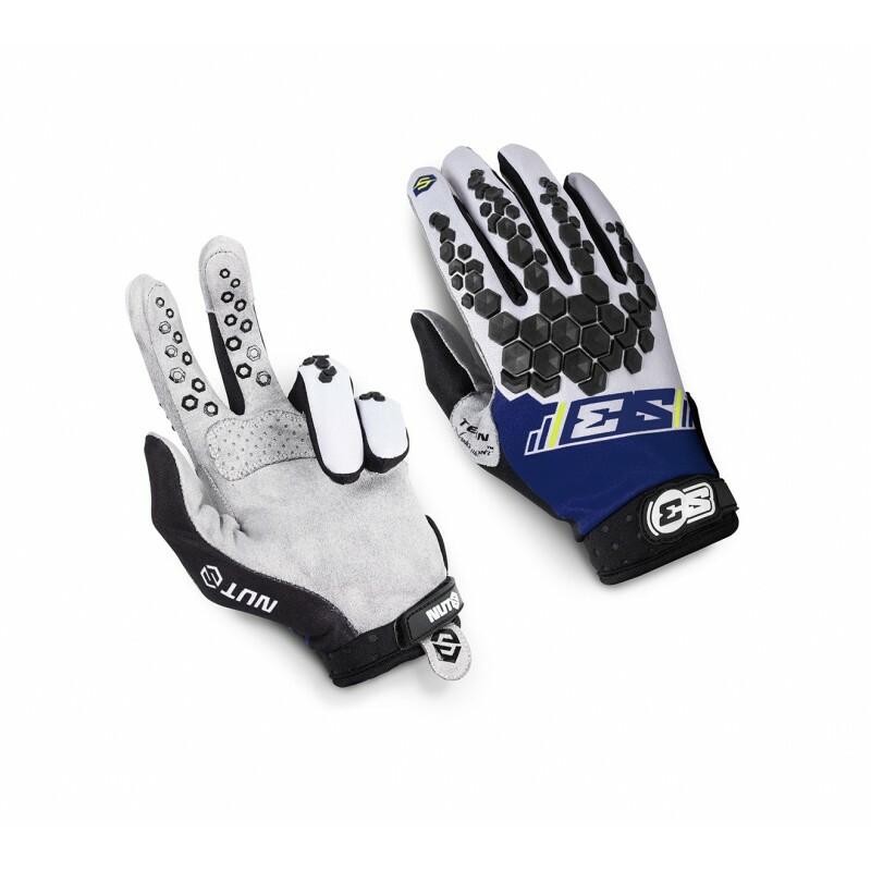 S3 Nuts Handschuhe - Gelb/Blau Größe XL