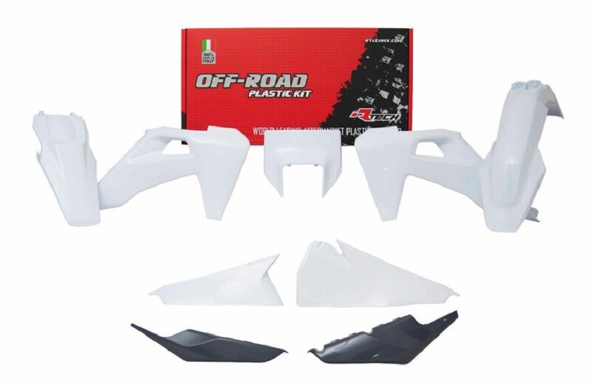 RACETECH Kunststoff-Kit Verkleidungsteile Weiß/Anthrazit Grau Husqvarna TE/FE RACETECH Kunststoff-Kit Verkleidungsteile Weiß/Anthrazit Grau Husqvarna TE/FE