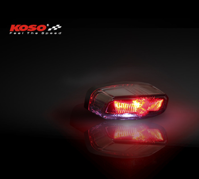 LED-Rücklicht HAWKEYE rot mit KZB