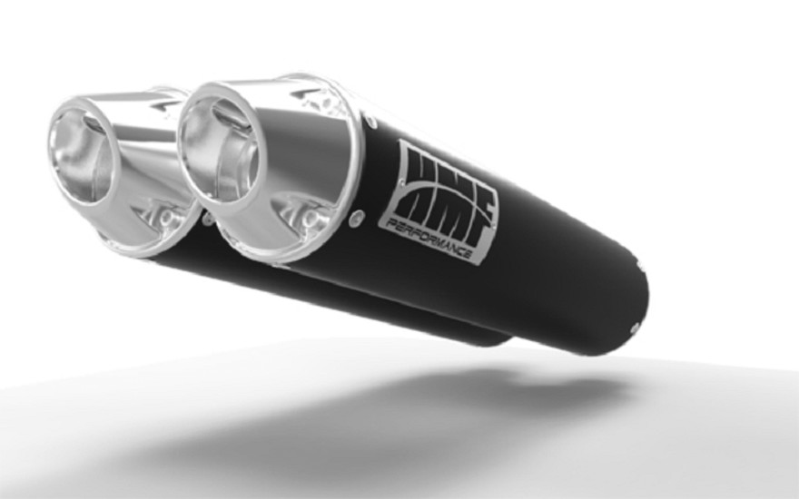 HMF Dual Performance Series Silencer - Black/ Euro Polaris RZR