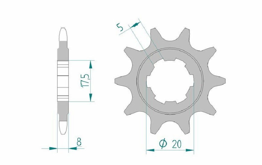 AFAM Standard Stahlritzel vorne 94306 - 520