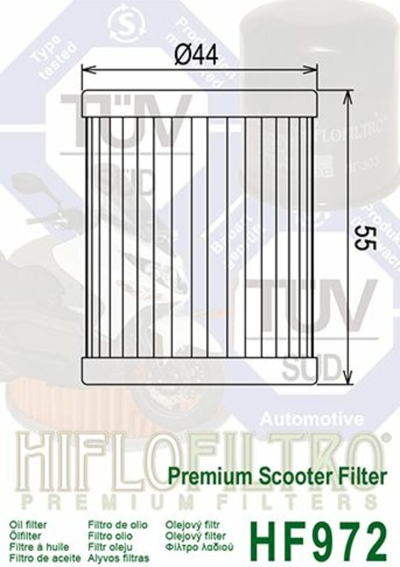 HIFLOFILTRO Ölfilter - HF972 HIFLOFILTRO Ölfilter - HF972