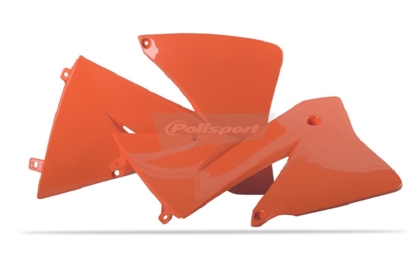 POLISPORT Kühlerspoiler seitlich passend für KTM EXC 01-02 Orange
