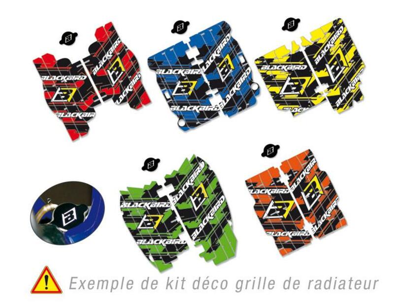 BLACKBIRD Dream Graphic 3 Deko-Kit Kühlerverkleidung rot passend für Honda CRF250R BLACKBIRD Dream Graphic 3 Deko-Kit Kühlerverkleidung rot passend für Honda CRF250R