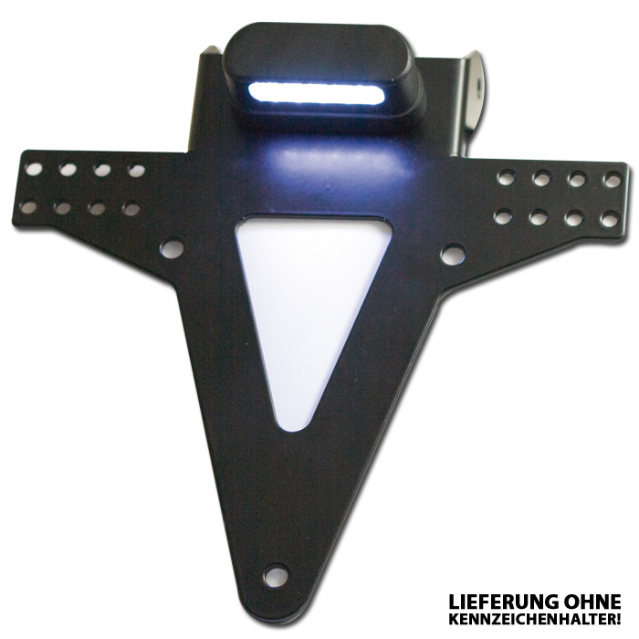 LED-Kennzeichenbeleuchtung Free schwarz Alu